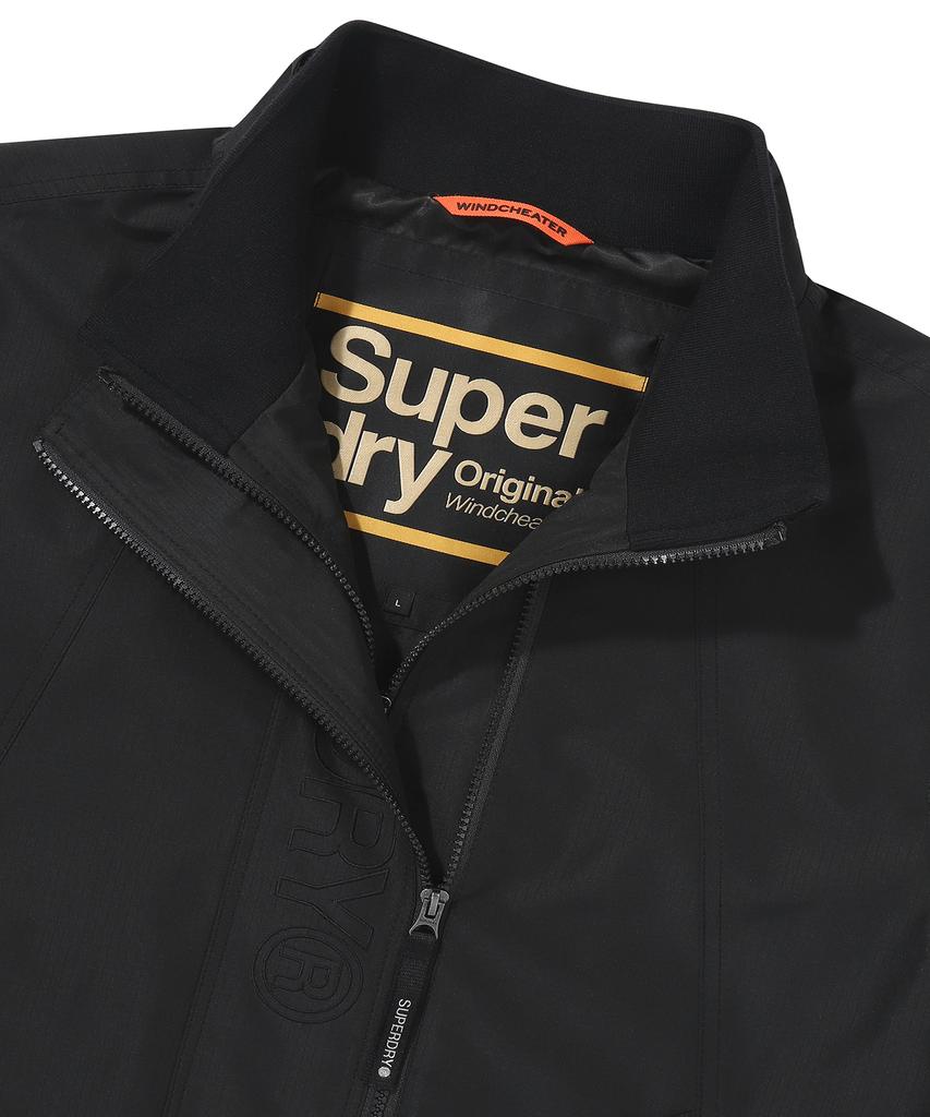 Черная ветровка Superdry с высоким воротником