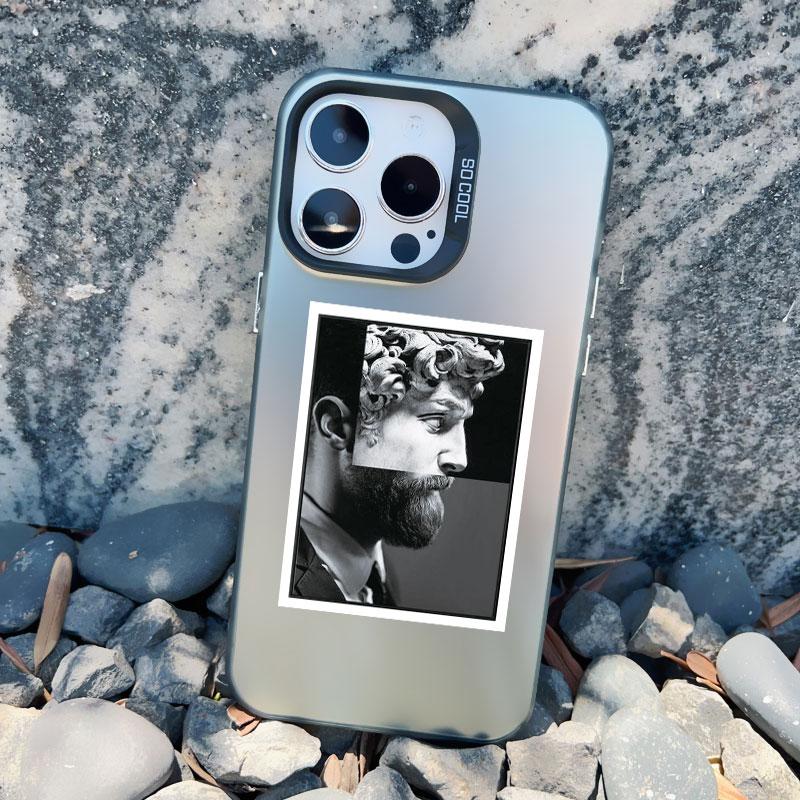 Арт Эстетика Давид Мона Лиза Чехол для Телефона Для iPhone 16 15 14 13 Pro Max Mini 15 14 Plus 12 11 Pro Max Ударопрочный Лазерный Чехол