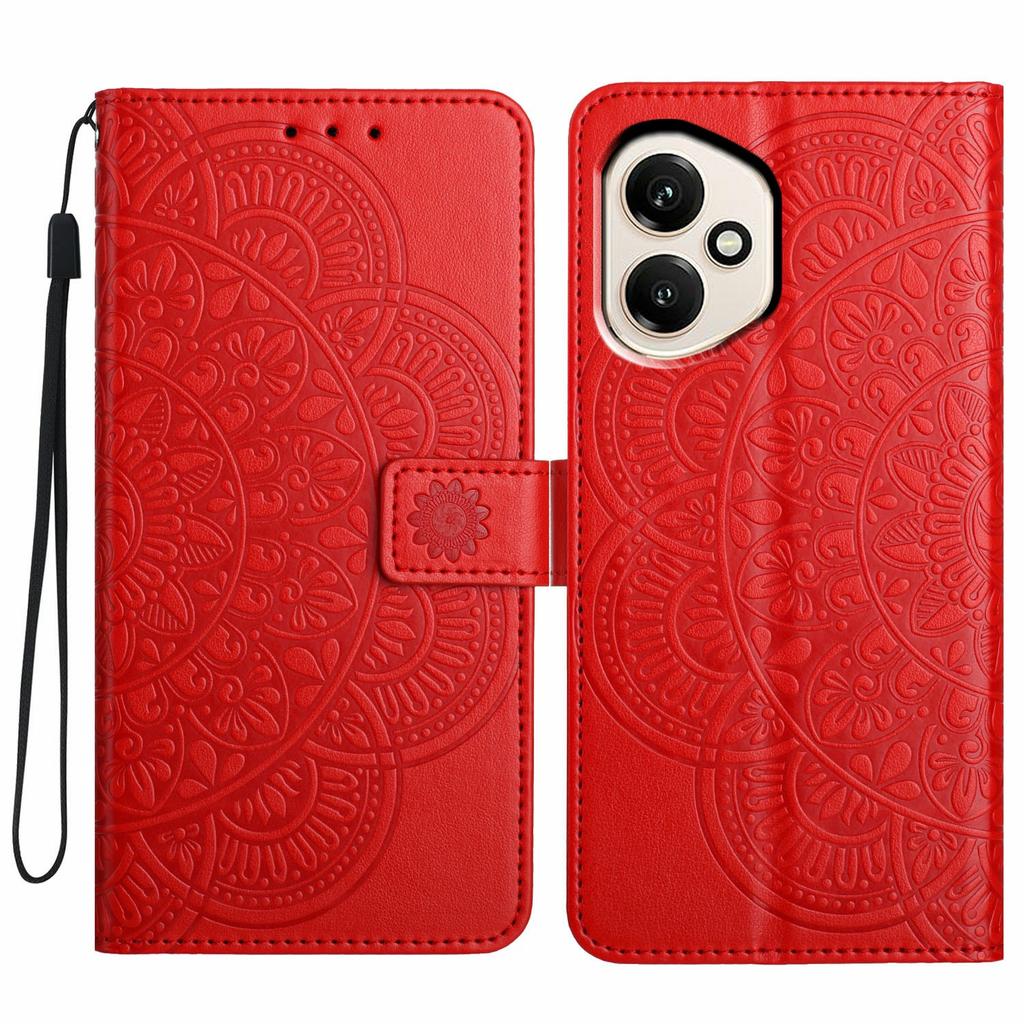 Для Honor 400 5G (Глобальный) Кожаный чехол с отделениями для карт, узор мандалы, чехол-подставка для телефона