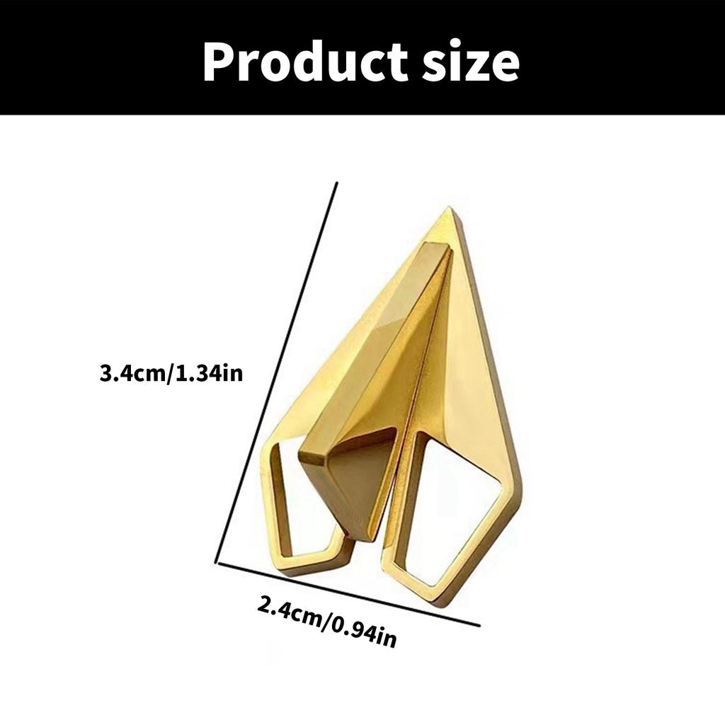 Elegant Paper Airplane Shape Brooch Popular Paper Plane Badge Pin for Daily Wear and Special Occasions Suit Accessory