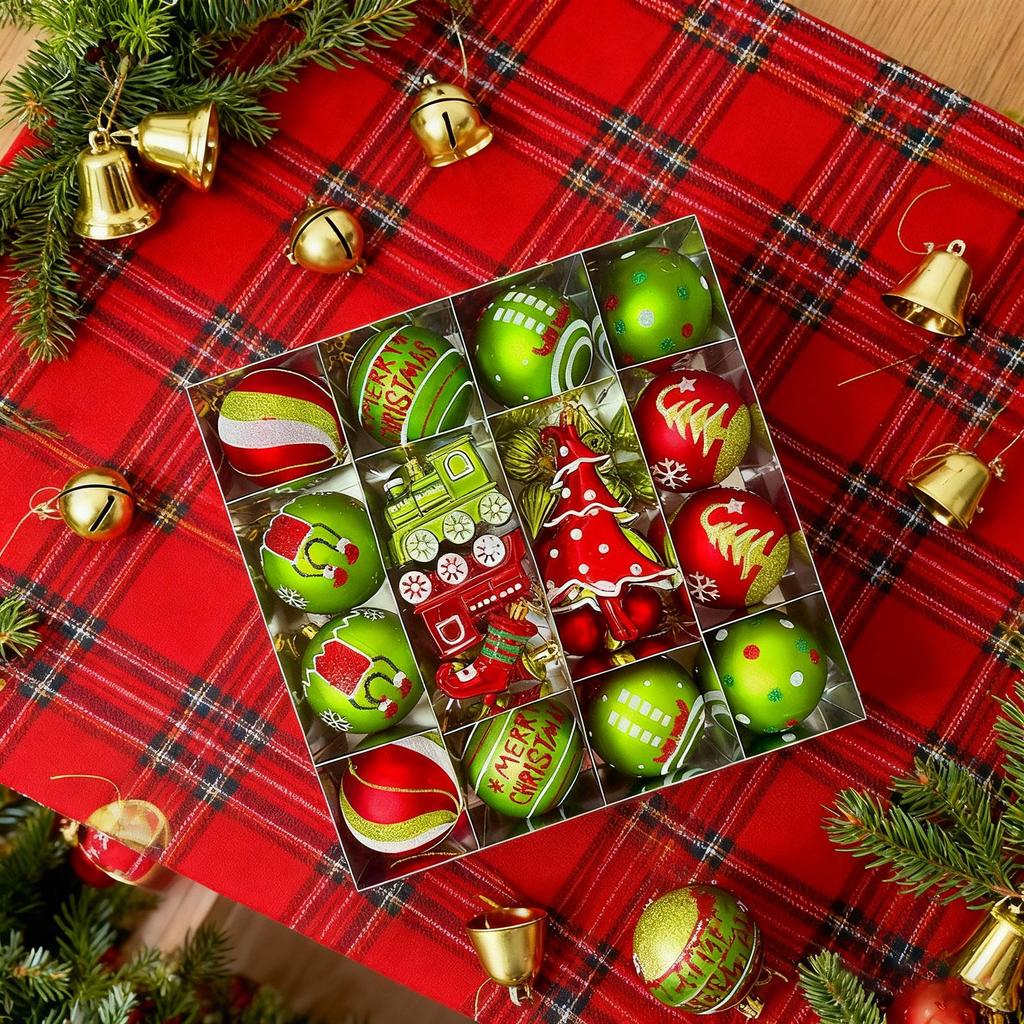 Christmas Ornaments Balls Shatterproof Decorative Set Christmas Bulbs Tree Ornaments For Wedding Party Holiday Indoor Outdoor
