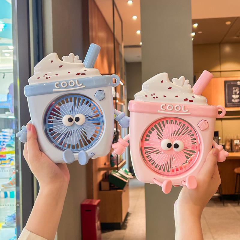 High-Value Cute Ice Cream Style USB Portable Fan – Handheld & Desktop Gift