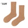 Non Slip Floor Socks for Women Coral Fleece Crew Women, Thickened Non-slip Warm Socks, Fuzzy Mid Calf Winter House Soft Plush Thermal Mittens