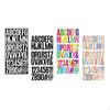 12 Sheets Alphabet Stickers Letter 3 Inch Mailbox Numbers Labels Multifunctional for