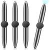 Sabary 4 Pcs Fidget Pen Spinner Pen with LED Light Multi Functional Cool Anxiety Gift Help Stress Reducer Thinking Ballpoint Rotating Anti Stress