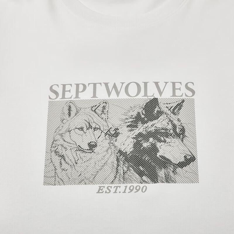 Septwolves Men's Long Sleeve Cotton T-shirt