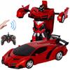 Электрическая радиоуправляемая игрушка RC трансформируется в отличный подарок Радиоуправляемая машина, машина, ручное управление, робот, стабильность, ударопрочный, детская игрушка, (красный) [Продукт