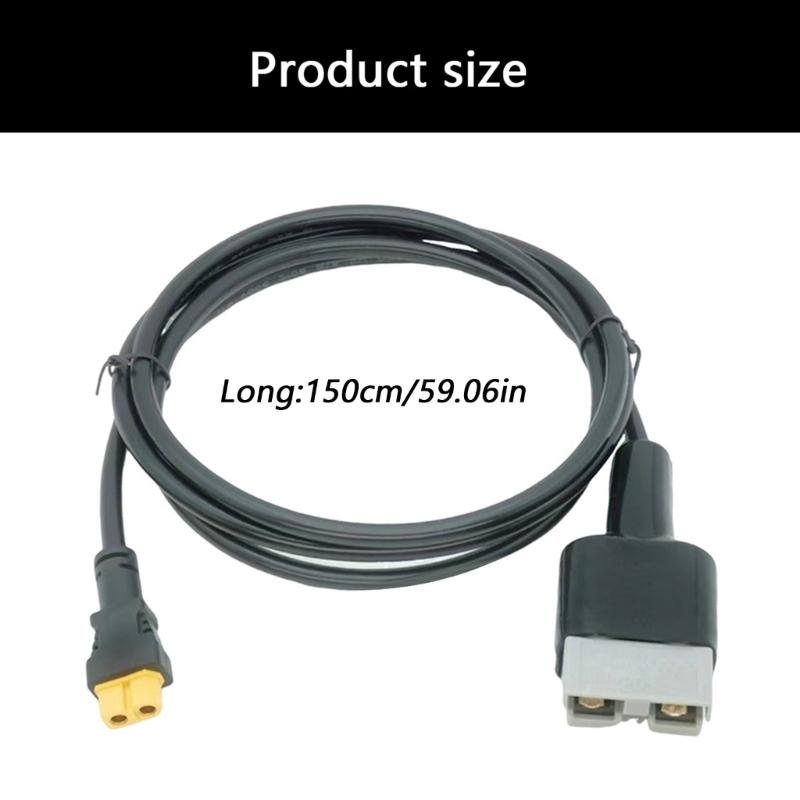 Кабель-адаптер питания с высоким током 50A на female-разъем XT60 Для дронов, радиоуправляемых моделей, прочный провод с ПВХ покрытием, 150 см