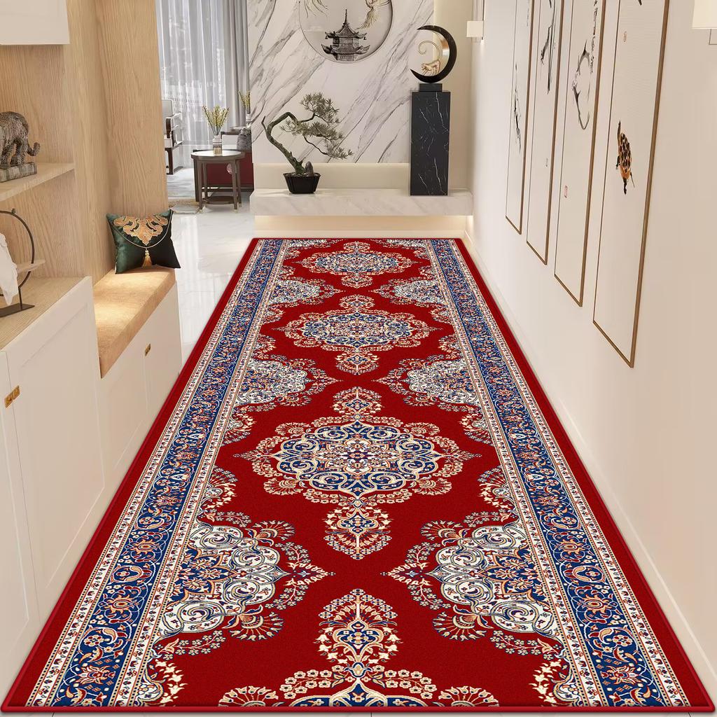 Новый ковер для коридора в марокканском стиле, нескользящий, моющийся, домашний коврик-дорожка, ковер для лестницы, для улицы, для прохода, коврик для длинного коридора, настраиваемый