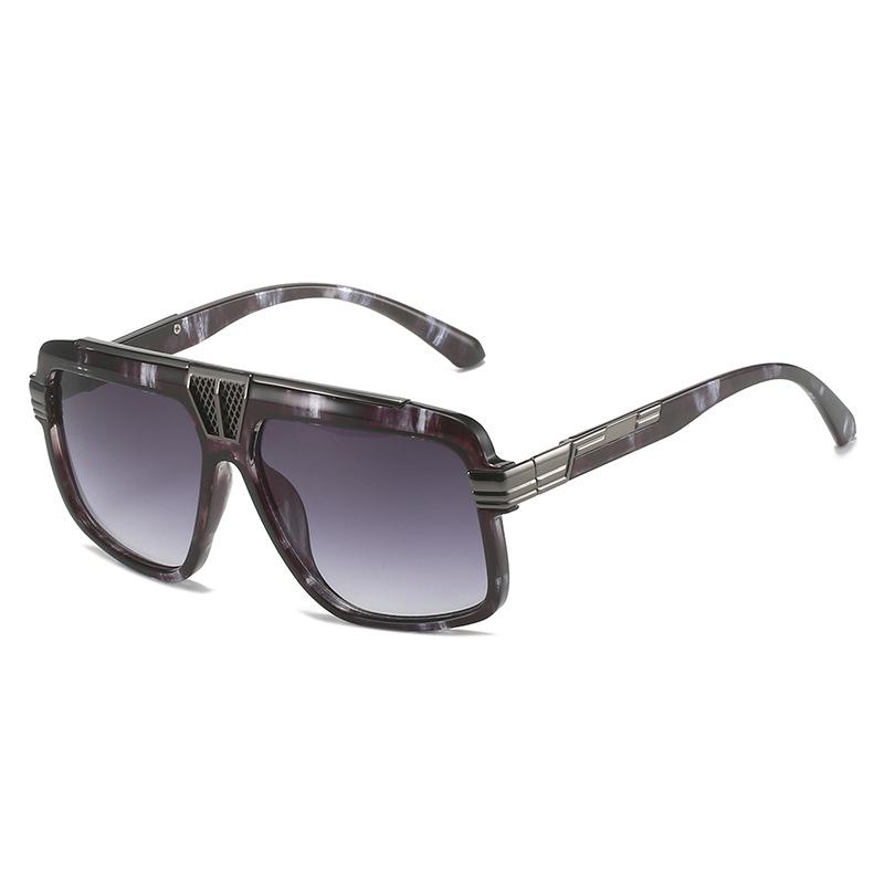 Квадратные солнцезащитные очки, квадратные очки для мужчин, персонализированные ретро-солнцезащитные очки в большой оправе для женщин
