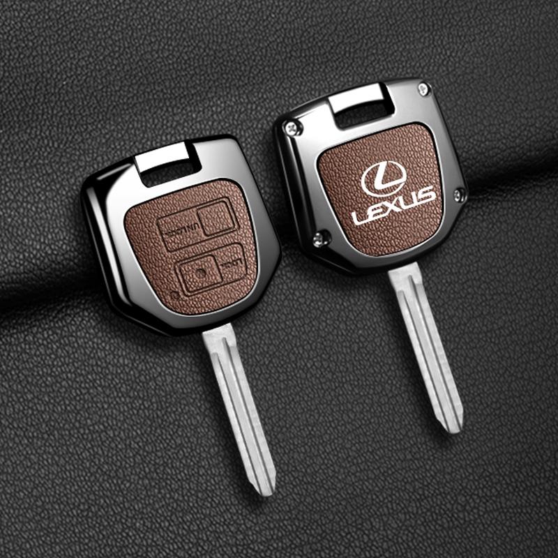 DMTZ1 Leather Car Straight Foldable Key Shell Modification for Lexus Old RX330 IS200 ES300 IS400 Key Cover Modification Accessories