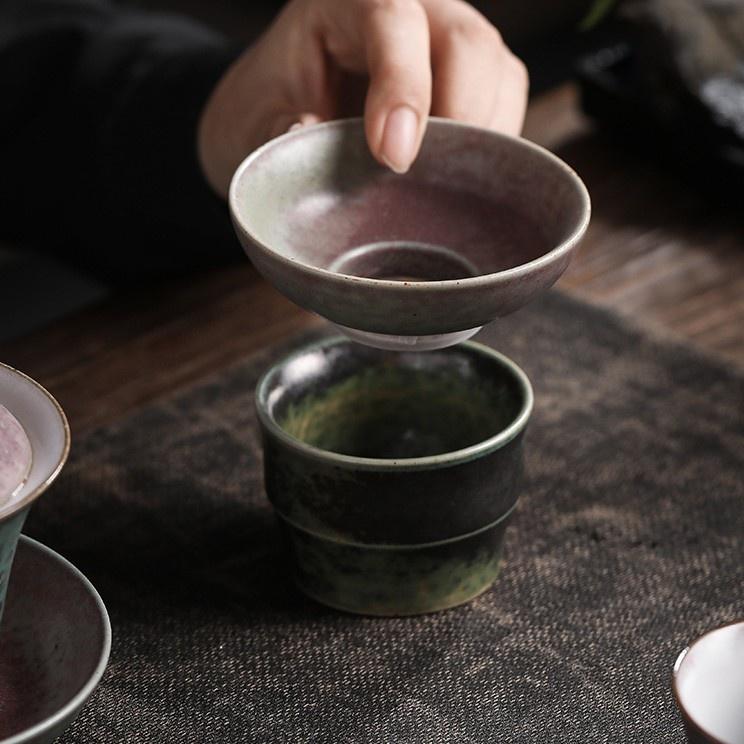 Сияющий Журавль Сет для Кунг-фу чая Аксессуары Сетка-фильтр для чайного листа Керамическое ситечко для чая