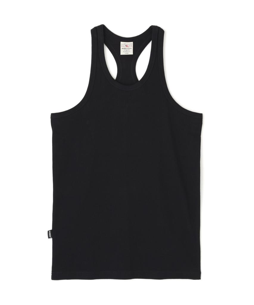 AVIREX DAILY RIB TANK TOP 6143503 M BLACK