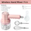 3-Speed Mini Mixer Electric Food Blender 2 In 1 Handheld Food Chopper Whisk Egg Beater USB Wireless Garlic Food Masher Cream