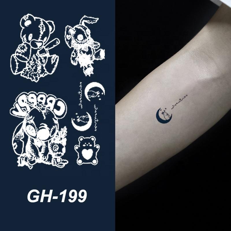 GH Hot Sale Waterproof Long Lasting Temporary Tattoos Stencil Body Art Arm Chest Leg Shoulder Tattoo Stickers for Girl Men Women