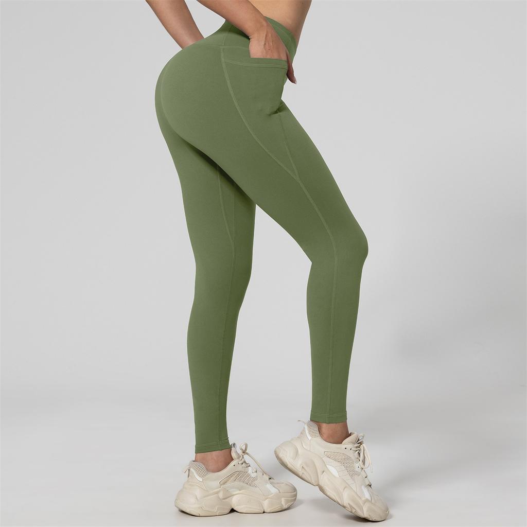 Women's Fashion Solid Color Yoga Pants High Waisted Skinny Sweatpants Fitness Pants