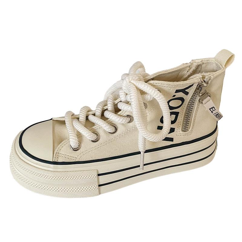 H1359 Гонконгский стиль, нишевая взрывная обувь с высоким берцем, женская обувь 2024 года, новая универсальная дизайнерская доска ulzzang