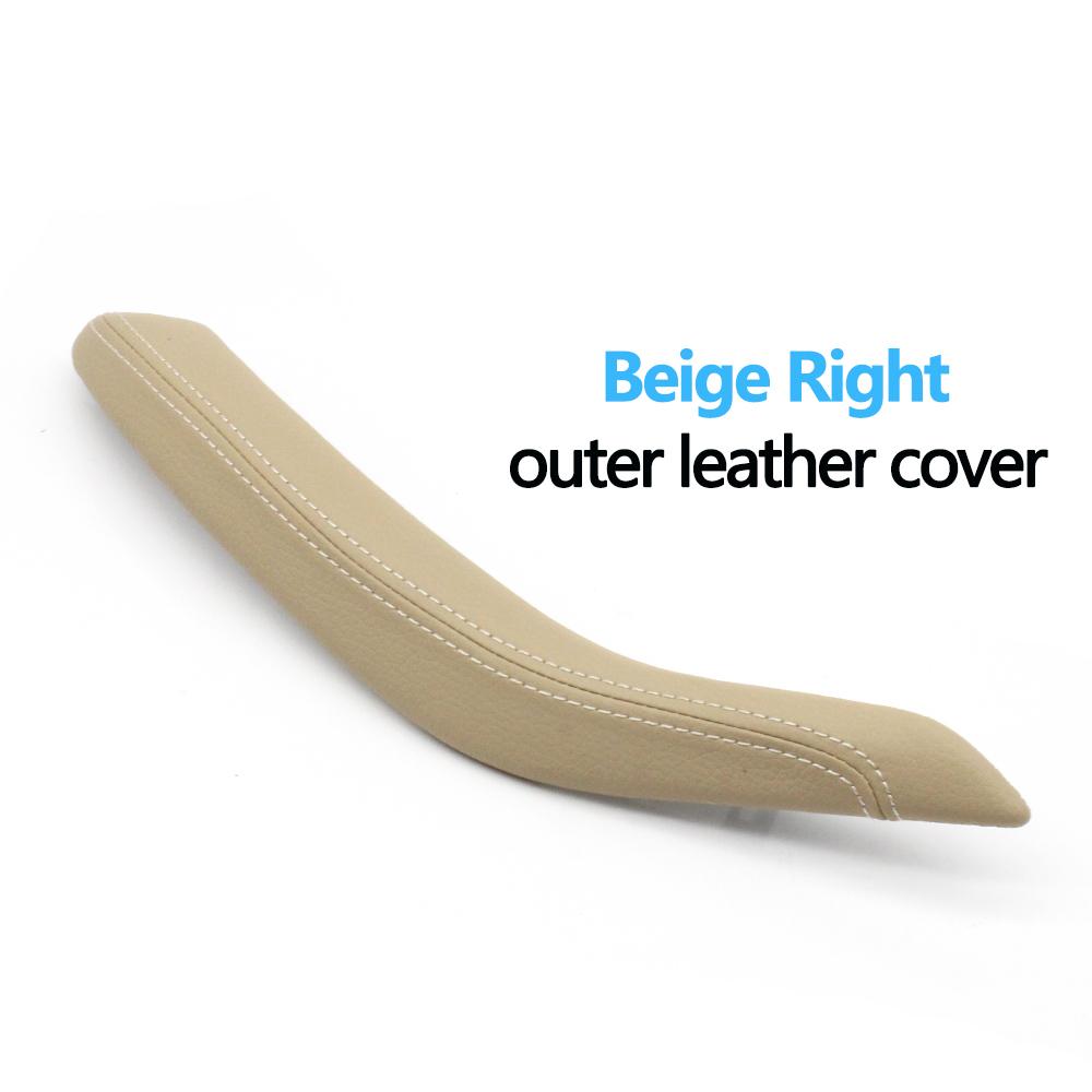 Внутренние пассажирские двери автомобиля, тянущая ручка, внешний кожаный чехол, замена для BMW X5 X6 F15 F16