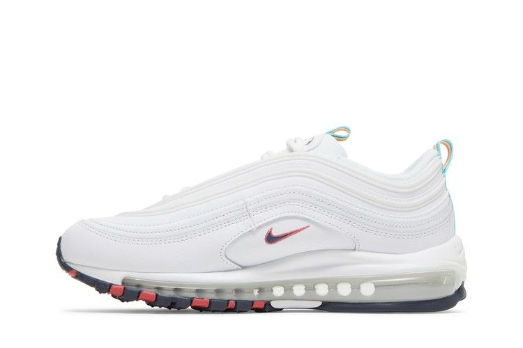 Women's Sneakers Nike Air Max 97 White Multi Color Pull Tabs (Women's)