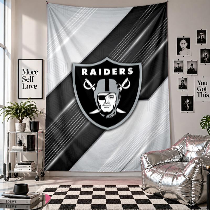 Las Vegas Raiders Wall Tapestry Home Decor Wall Hanging Cloth for Bedroom Living Room Background