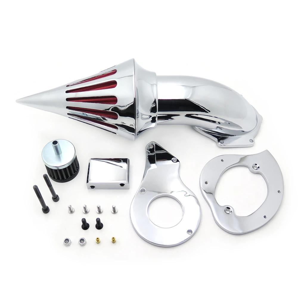 Для Honda Shadow 600 VLX600 1999-2019 Комплекты воздушного фильтра с шипами Впускной фильтр Хромированные Запчасти для мотоциклов Aftermarket