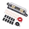 4AWG 20ft Wire Stable Signal Transfer Copper Clad Aluminum Power Ground Cable with 150A Fuse Box for Car RV Trailer