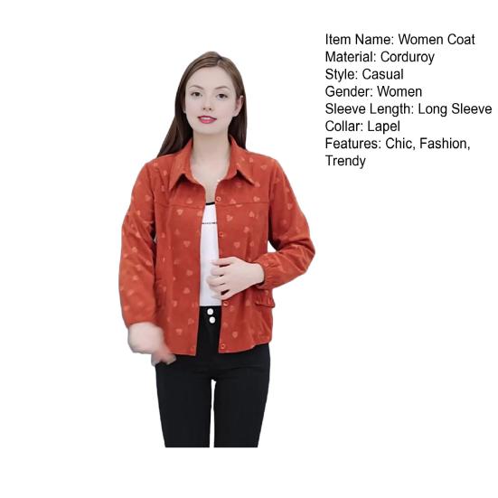 Женская вельветовая куртка-рубашка оверсайз на пуговицах с лацканами, повседневная блузка с длинным рукавом, топы, осенняя верхняя одежда