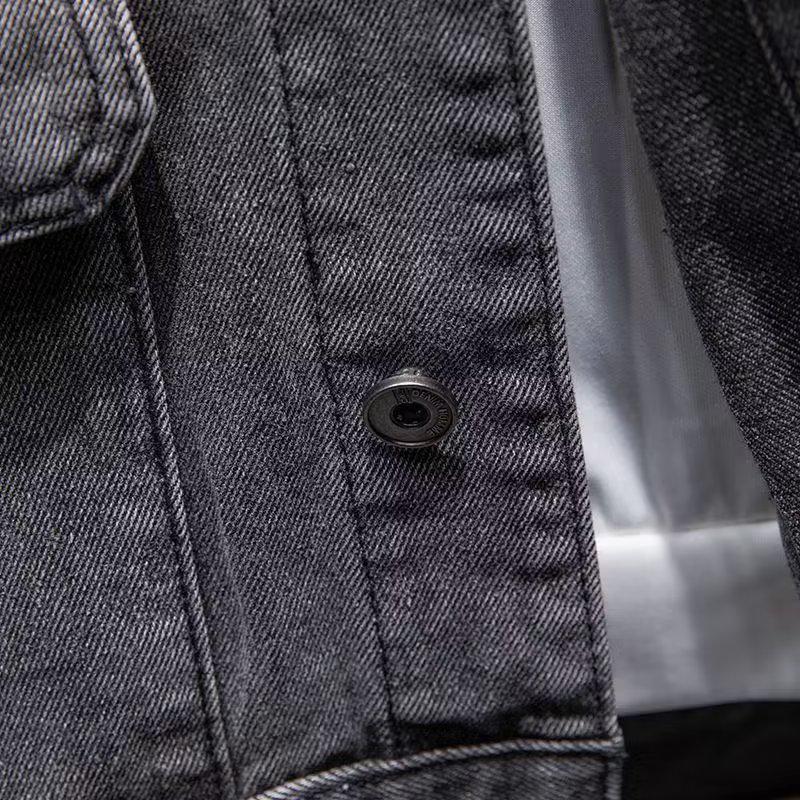 Мужская свободная джинсовая куртка - всесезонное, модное повседневное пальто