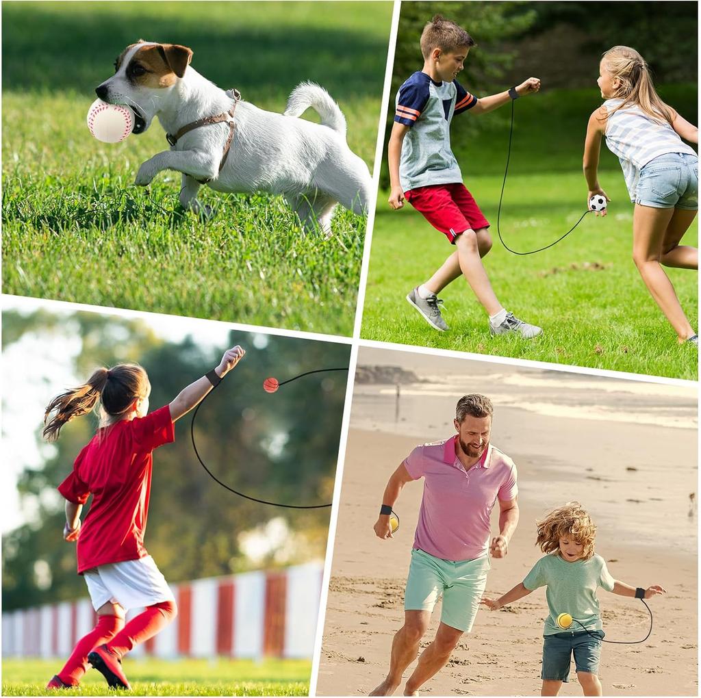 Мяч для возврата запястья эластичный резиновый мяч для упражнений на запястье укрепление рук на открытом воздухе в помещении надувной мяч браслет детские игрушки