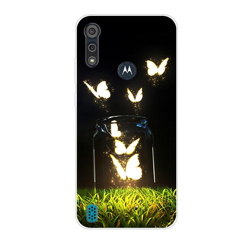 For Motorola Moto E6S 2020 Case Shockproof Soft Silicone TPU Back Cover For Moto E6S 2020 E6i Phone Cases E 6S Case Cute Cartoon