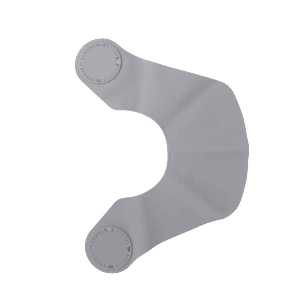 Стрижка Воротник для шеи Мягкий силиконовый Водонепроницаемый Плащ-шаль для окрашивания волос для парикмахерской Серый