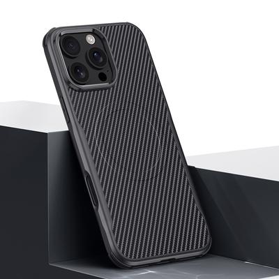 Мягкий магнитный чехол TPU с текстурой из углеродного волокна для iPhone 16 Plus 15 Pro Max 14 Pro 13 12 11 для MagSafe Slim, ударопрочный гибридный силиконовый чехол для телефона
