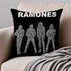 Band Punk RRamones Cushion Cover Pillowcase Antidustmite Invisible Zipper Short Plush Sofa Cushion