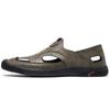 2024 Summer Men's Shoes Sandals Hollow Men's New Breathable Soft Sole Light Casual Going Out Hole Shoes Driving Shoes