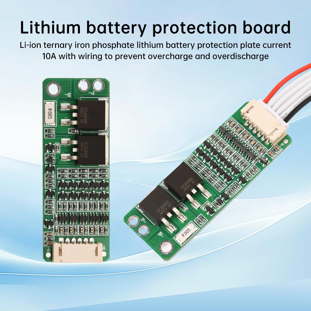 BMS 5S 16V 18.5V 10A LiFePO4 Li-ion Lithium Battery 18650 Ternary Lithium Battery Charger Protection Board Large MOS Transistor