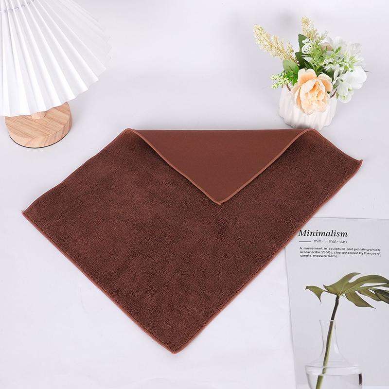 Doube-sided Car Wash Towel for Glass Window Suede Coral Fleece Car Cleaning Drying Cloth No Water Marks Lint-free Auto Wash Tool