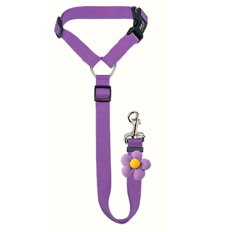 Dog Car Seat Belt Safety Tether Adjustable Pet Harness Restraint for Vehicle Travel Accessory Small Medium Large Dogs Pet Safety