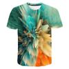 New Color Graffiti 3D Printed Short Sleeved T-shirt for Men and Women Summer T-shirt