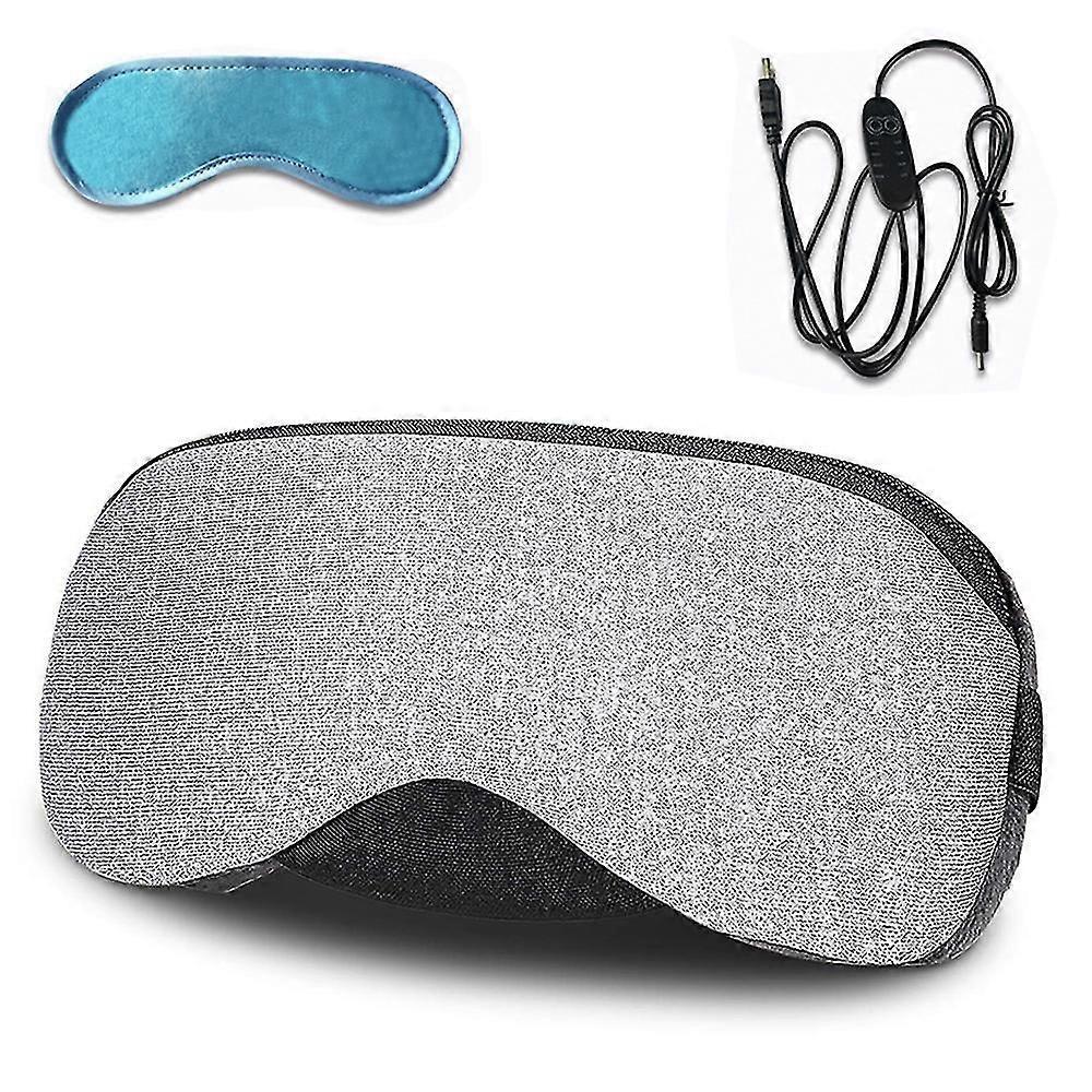 1 Pcs Portable Cold And Hot Usb Heated Steam Eye Mask + Reusable Ice Gels For Sleeping
