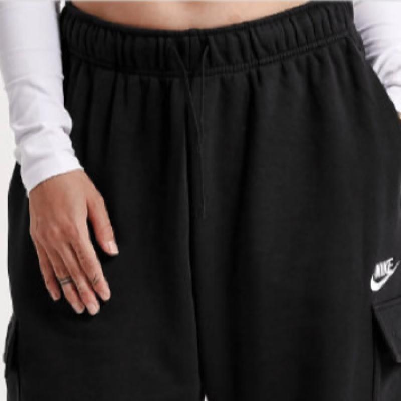 Nike Женские брюки-карго из флиса со средней посадкой S Club DQ5196 010