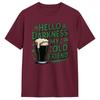 Men TShirt St Patricks Funny Irish Beer Hello Darkness My Old Friend Awesome Pure Cotton Tee Shirt Short Sleeve T Shirts
