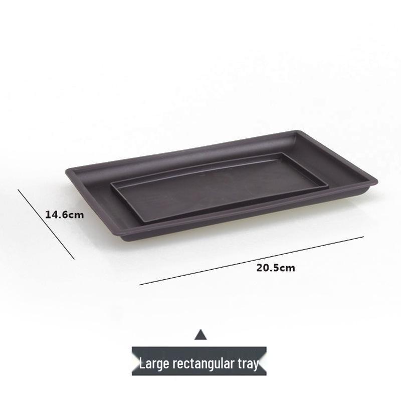 Rectangular Purple Clay Imitation Bonsai Flower Pot for Small Succulents