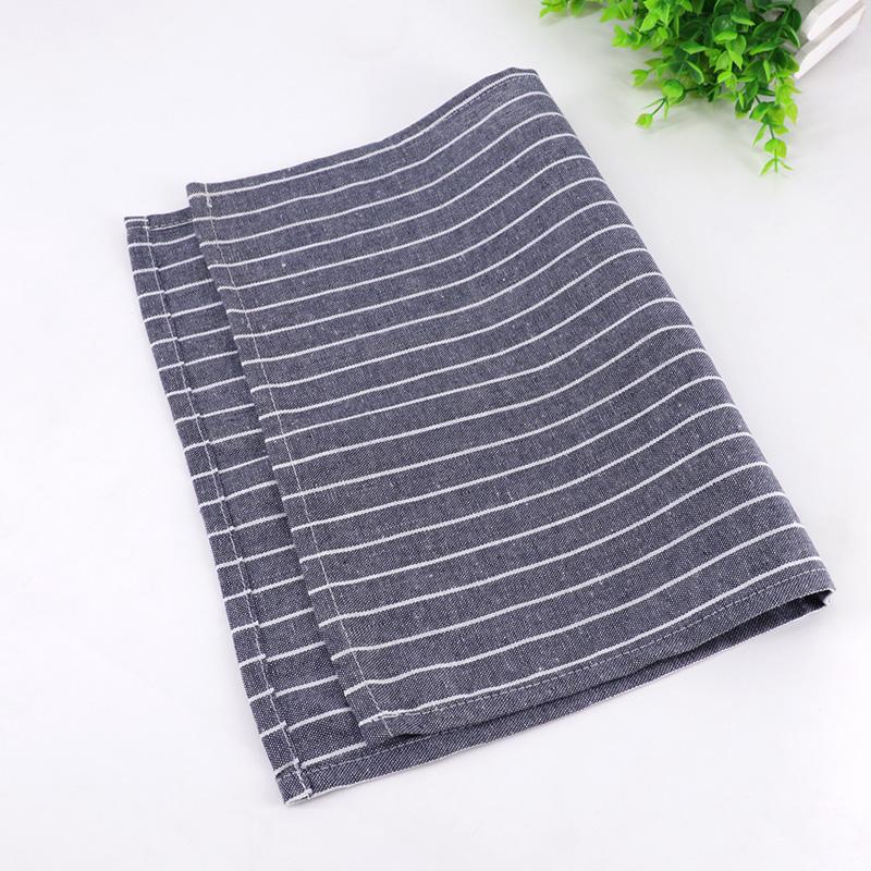 Customized Cotton Linen Recycled Restaurant Basic Table Cloth Stock Stripe Napkin