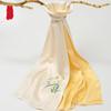 Zhi Jin Lou Handmade Mulberry Silk Orchid Embroidery Scarf