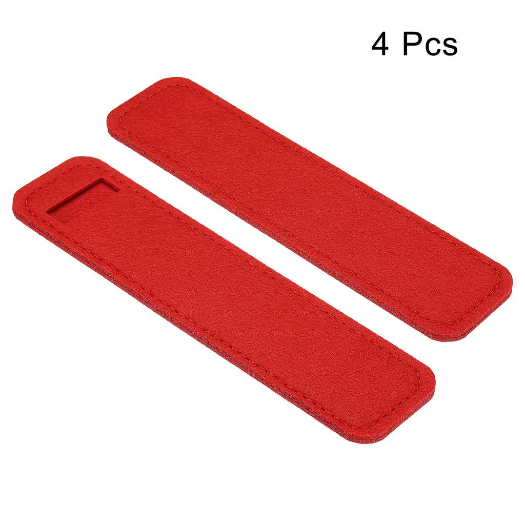 4Pcs Mini Felt Pencil Case Exquisite Stylus Crystal Ballpoint Pen Bag Suitable For Students And Business Use For Gift Packaging