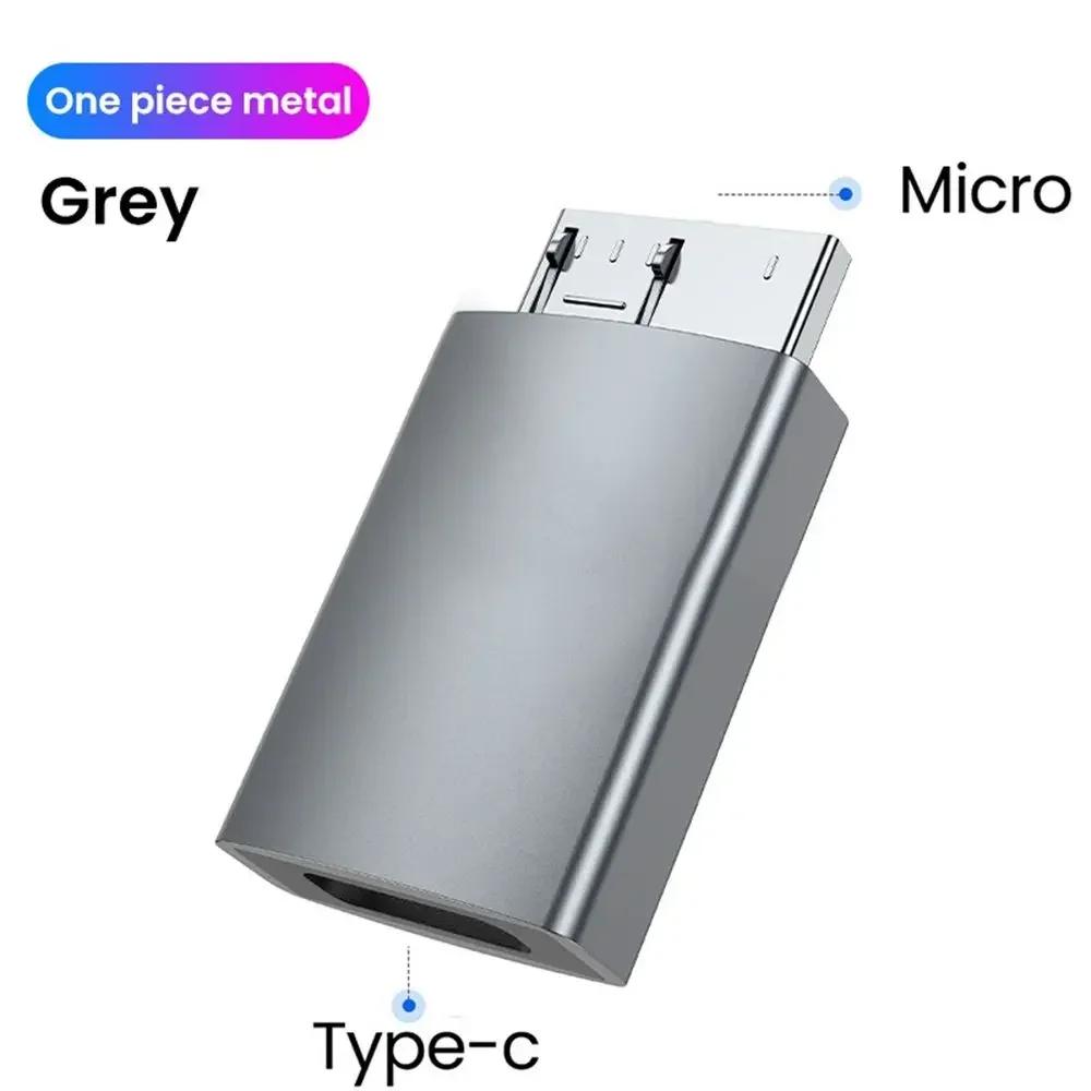 New Type-C OTG Adapter USB C Female To USB 3.0 Micro B Male Converter Mobile Hard Disk Connector For Laptop HDD Samsung Note3 S5
