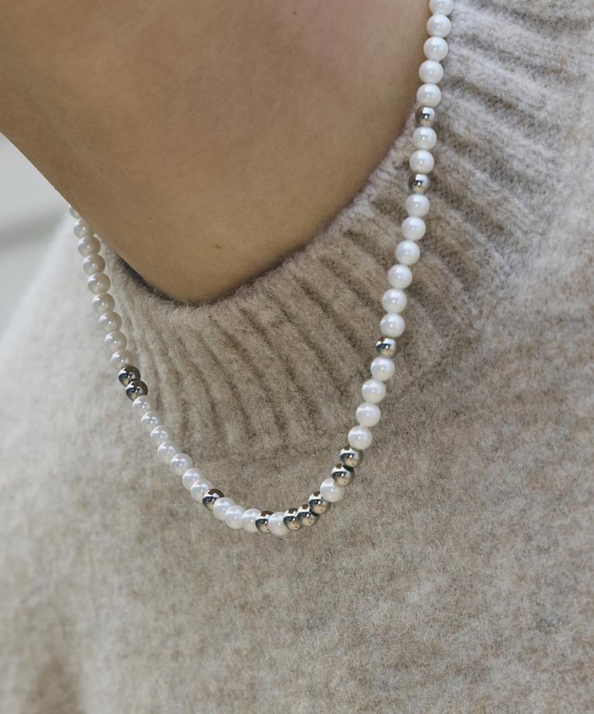 Ожерелье с шариком Maz Steel Pearl Metal