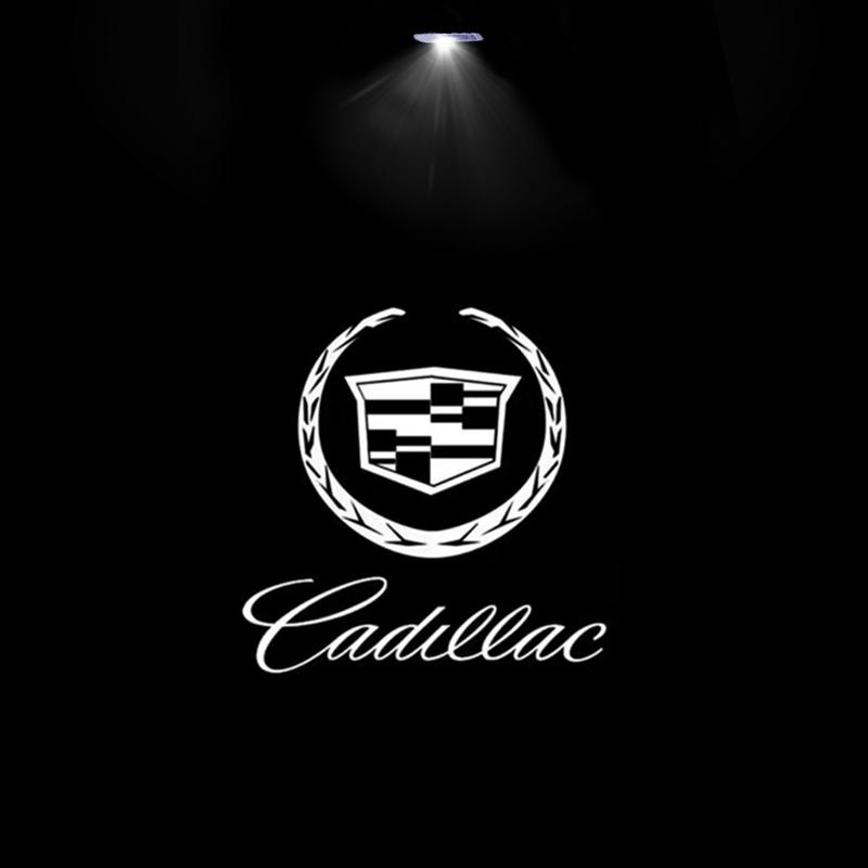 2Pcs Car Door Welcome LED Projector Laser Logo Door Light For Cadillac CT5 CT6 XT4 XT5 XT6 ATS SRX XTS CTS accessories