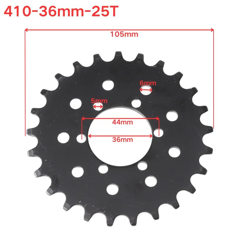410 Chain Sprocket 18T/22T/25T/28T Fixed Gear Sprocket suitable for electric scooters bicycles motorized bikes and pit bike
