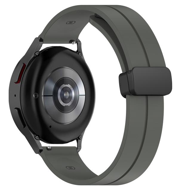 20mm 22mm Watch Strap For Samsung Galaxy watch 6/7/4/5 pro/classic/gear s3 Silicone Magnetic bracelet Huawei watch gt 4 2 3 band